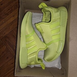 adidas Kids' Neon Green Slip-On Athletic Shoes